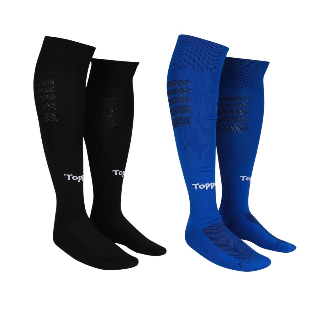 Kit 2 Pares Meião Futebol Adulto 39-44 Topper Cup Treino Campo Futsal Society
