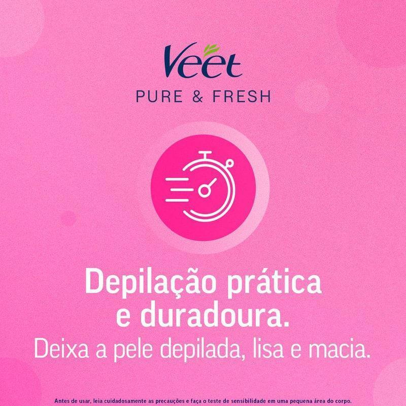 Folha Depilatória Facial Veet Pure E Fresh Pele Delicada 16 Folhas