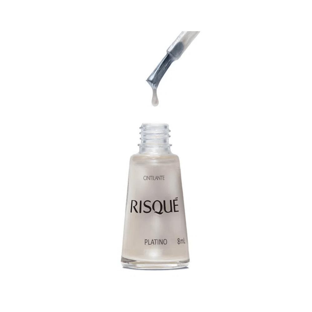 Esmalte Risqué Cintilante Platino