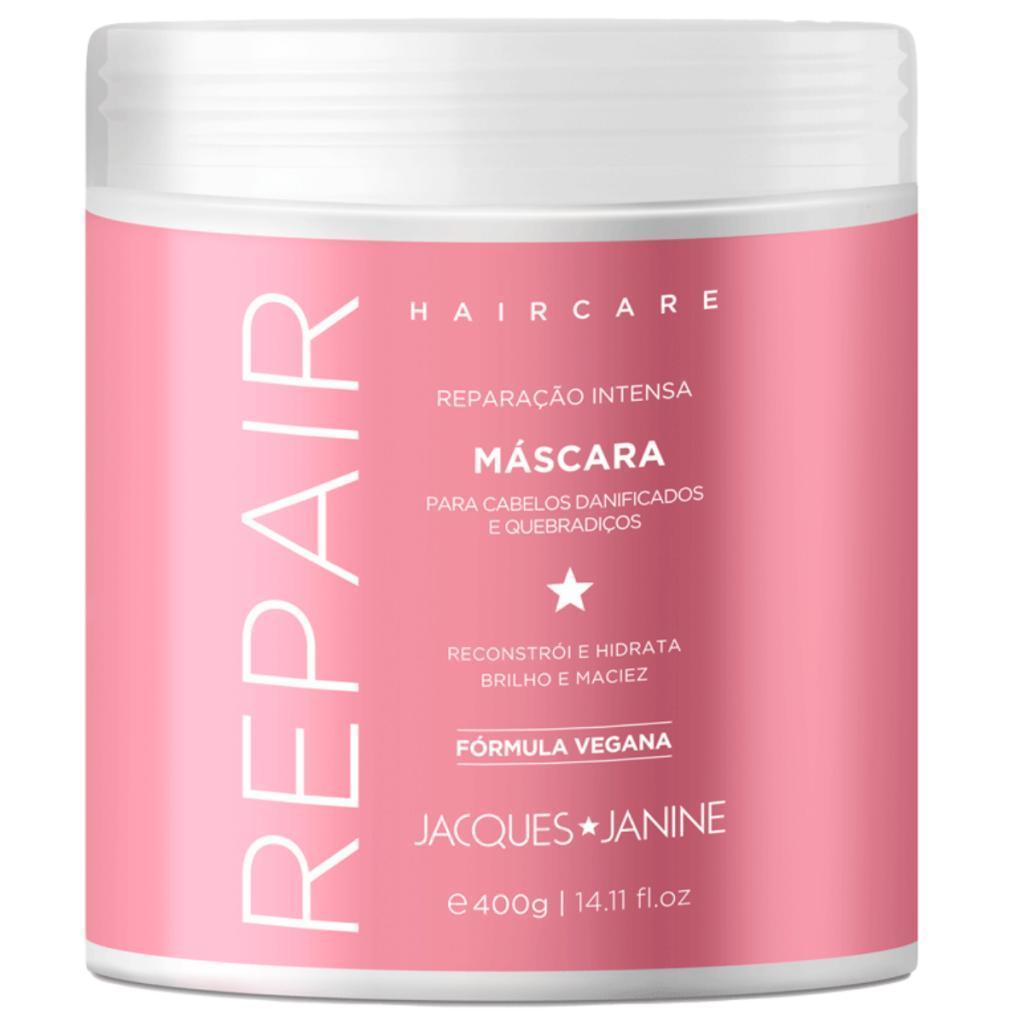 Kit Jacques Janine Hair Care Repair Shampoo 800ml + Condicionador 440ml + Máscara Reparação Intensa 400g