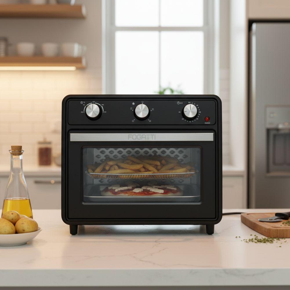 Forno Air Fryer 30l Fogatti - Multifunções Preto 220V