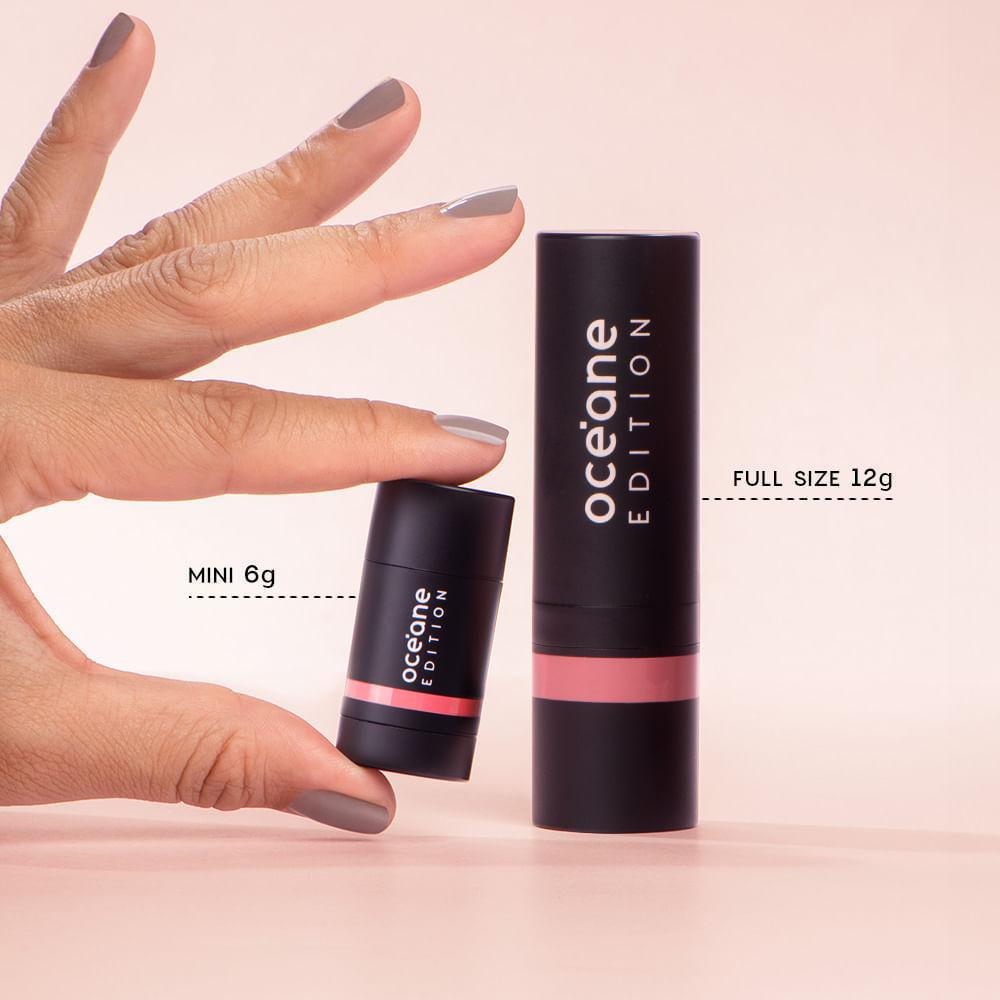 Kit Mini Blush Em Bastão Rosa Claro + Mini Blush Cintilante Océane Edition (2 Produtos)