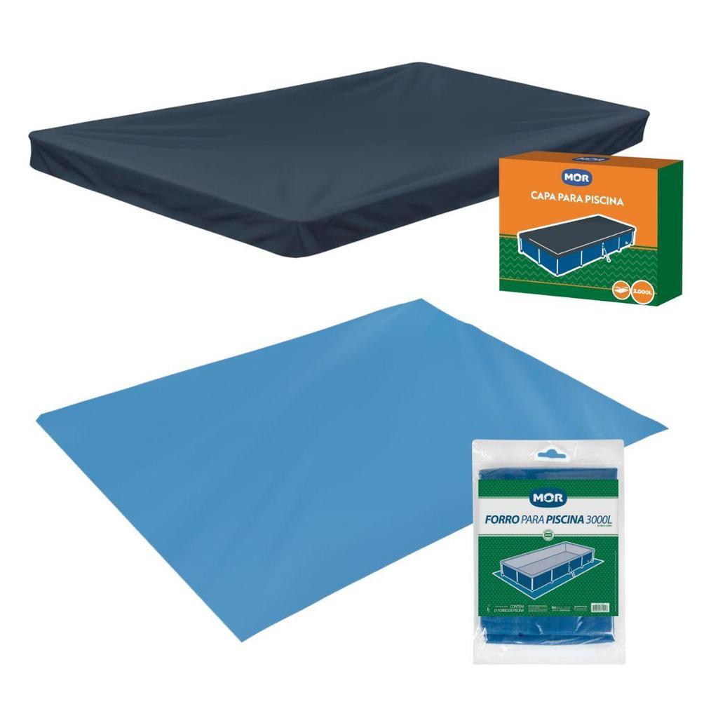 Capa E Forro Para Piscina 3000 Litros Mor