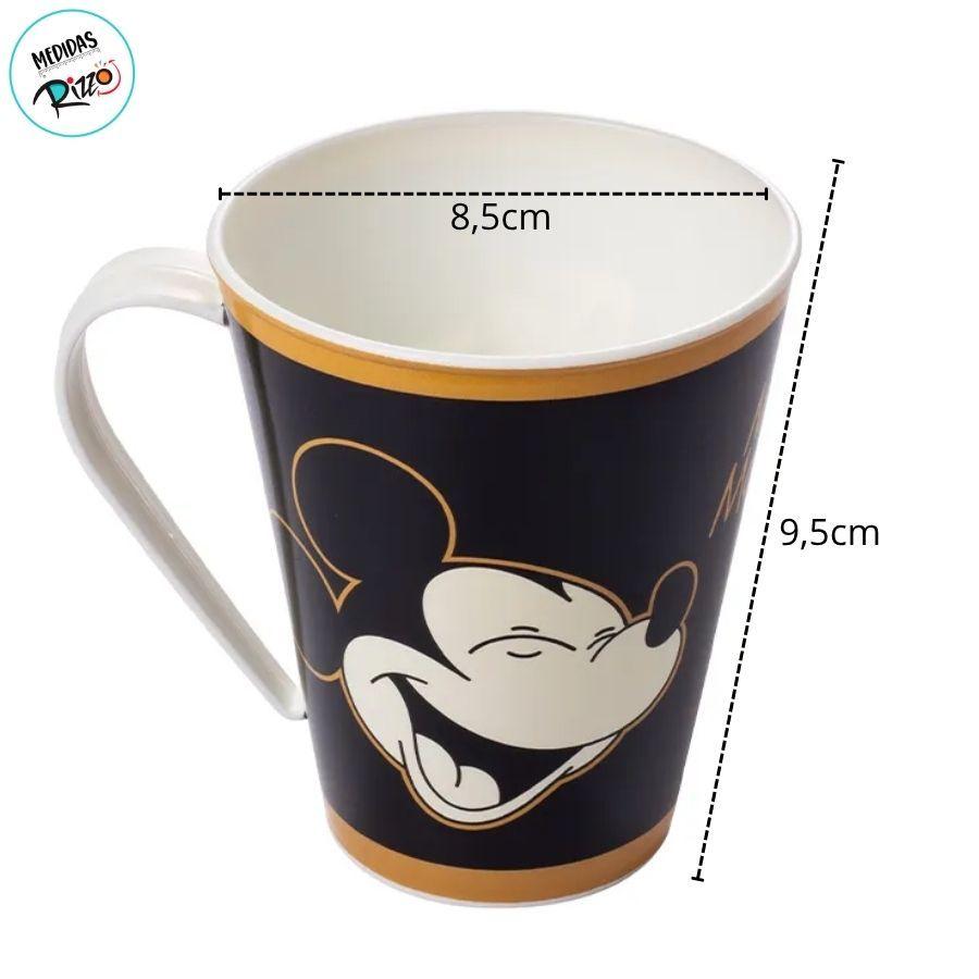 Caneca De Plástico Mickey Mouse - 360ml - 1 Unidade - Disney Original - Rizzo