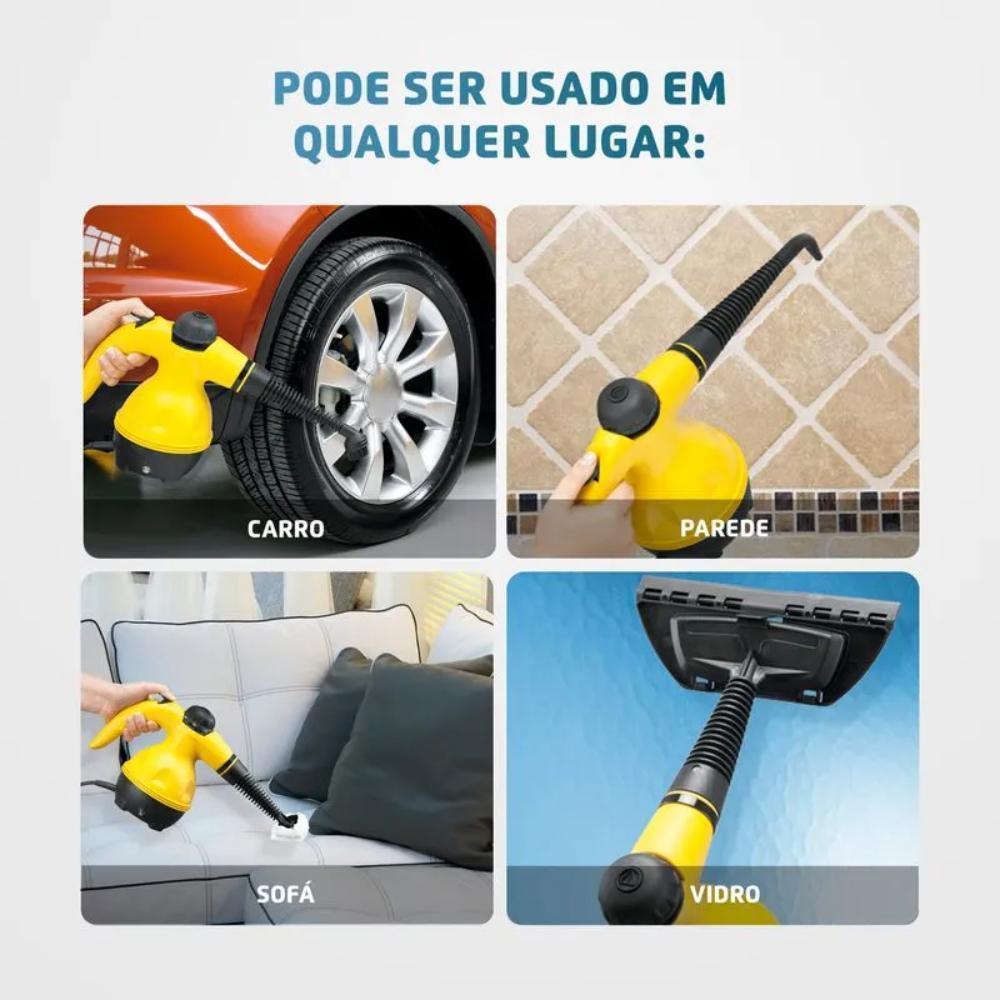 Higienizador A Vapor Mondial Vapor Wash 350ml Preto/amarelo 220V - Hg-01