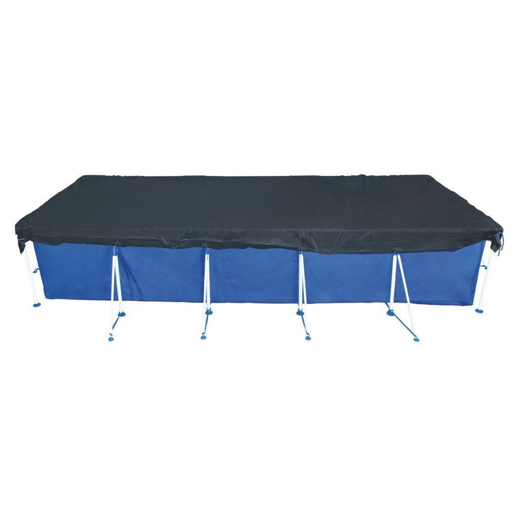 Piscina Retangular 7600 Litros Estruturada Premium Com Capa Mor
