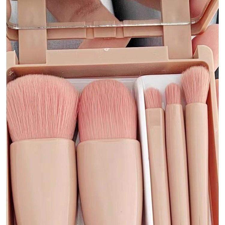 Kit 5 De Pincéis Para Maquiagem Com Espelho Super Sofisticado