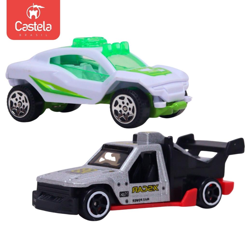 Kit Com 5 Carrinho De Metal Divertido 1 64 Sortidos Castela