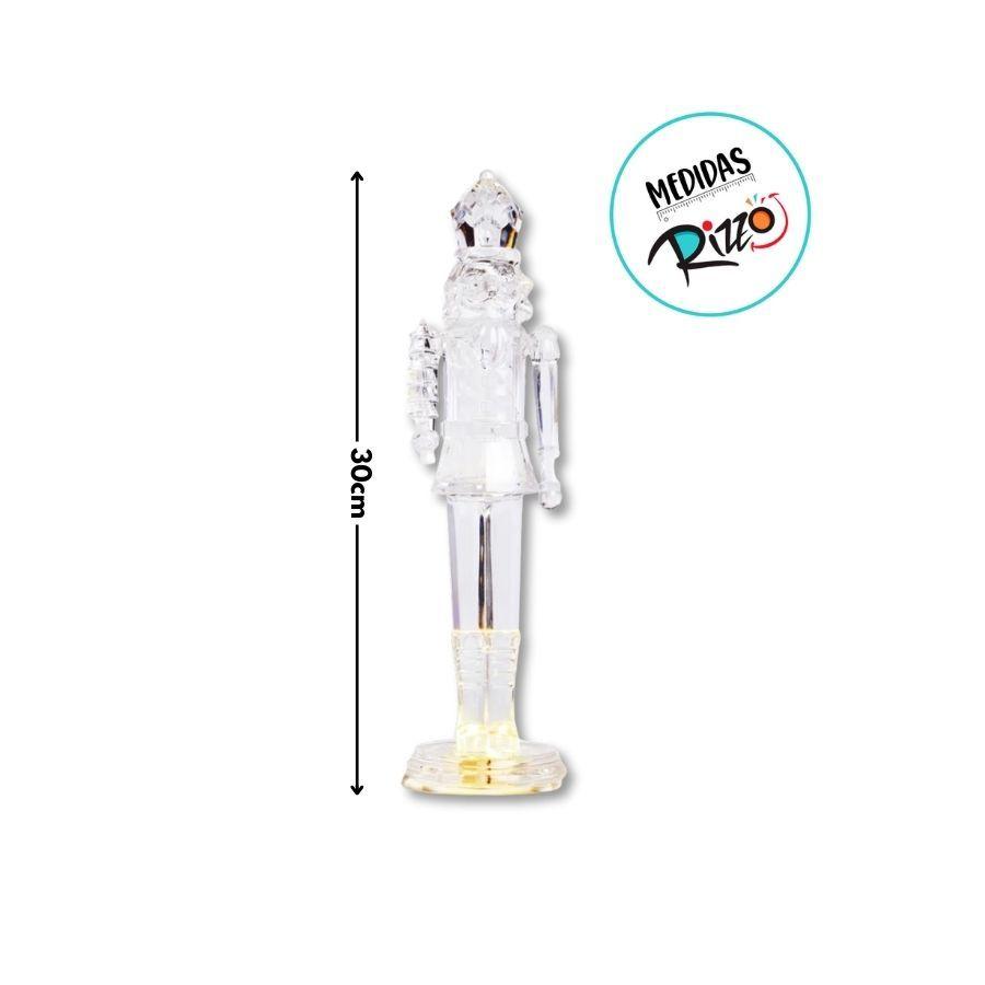 Soldado De Chumbo De Acrílico Com LED Cor Quente - 30cm - 1 Unidade - Cromus - Rizzo