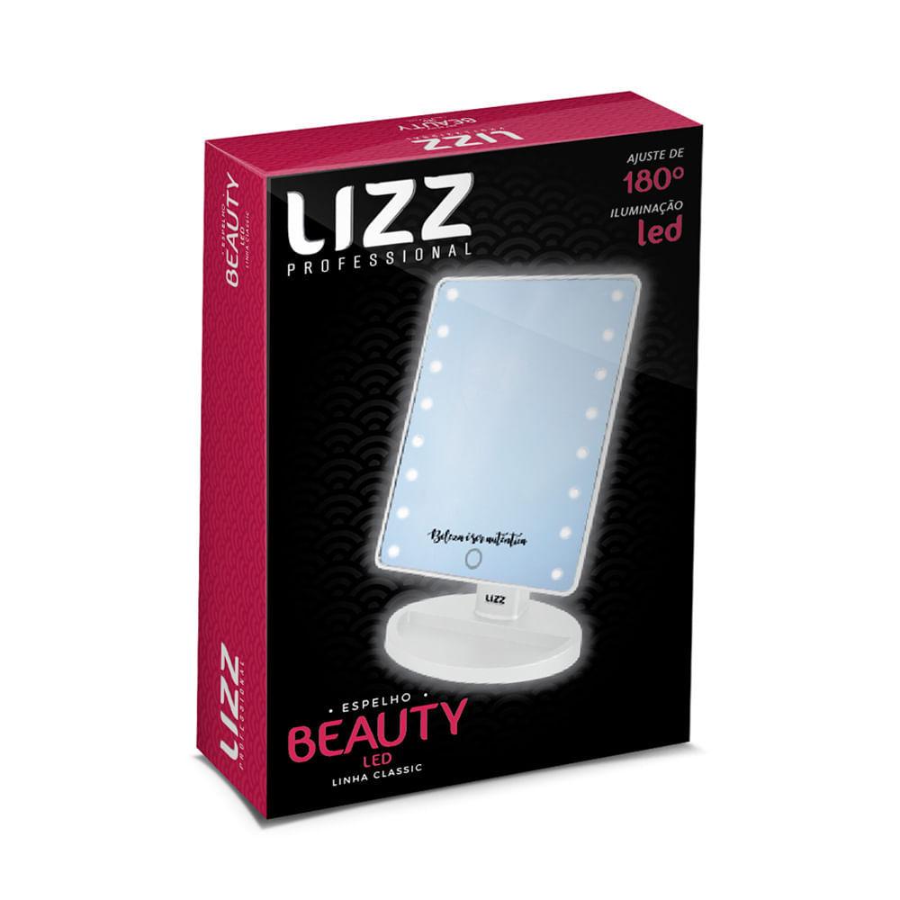 Espelho Beauty Com LED A Pilha - Lizz PRO