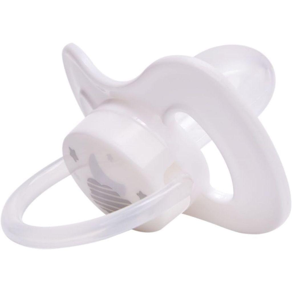 Chupeta Comfort Tam 2 Branca 6M Noturna Brilha 21125 - Buba