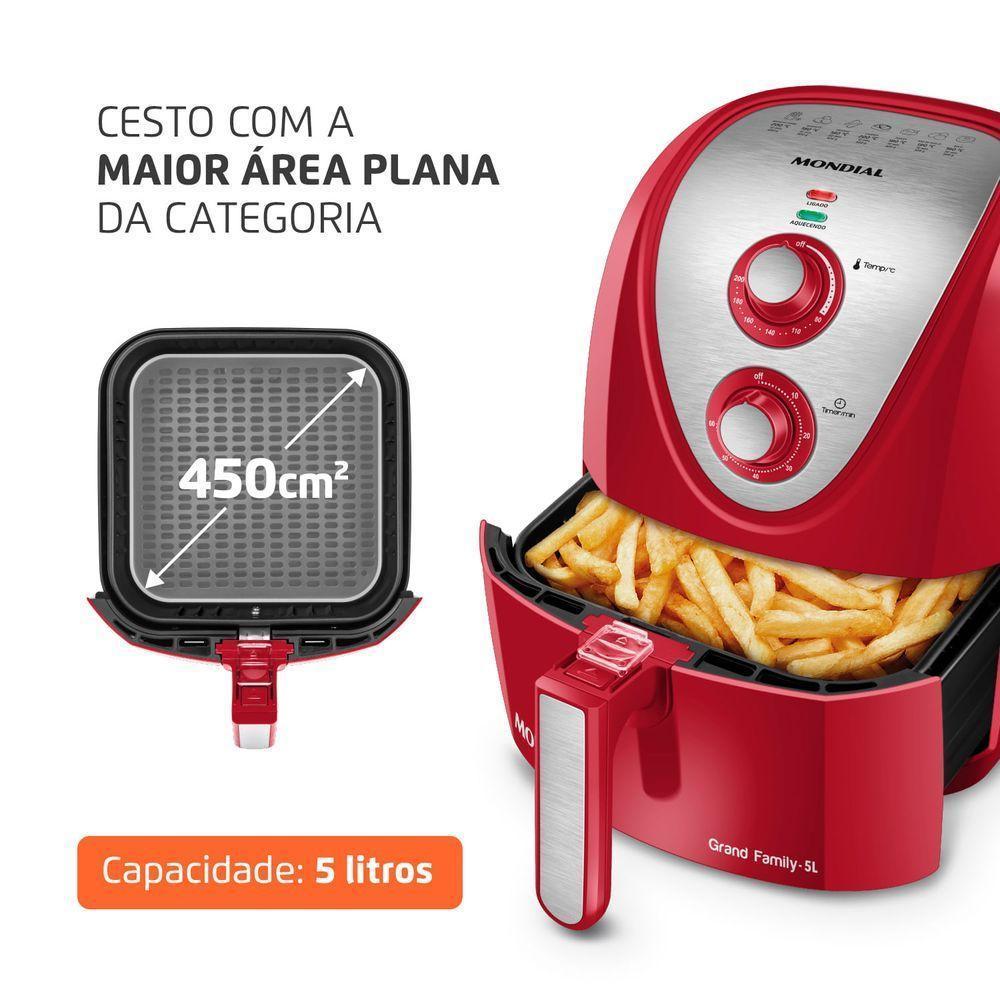 Fritadeira Air Fryer 5 Litros Afn-50-ri Mondial Afn-50-ri 127v-60hz