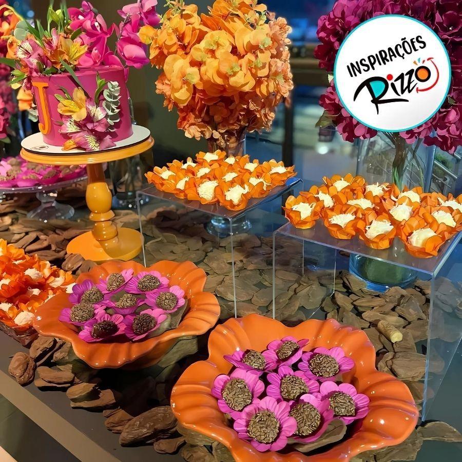 Forminha Para Doces Finos - Margaridinha Marfim Claríssimo - 30 Unidades - Floretta Fest - Rizzo