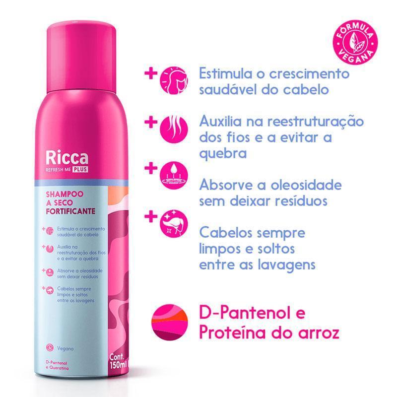 Shampoo A Seco Ricca Fortificante 150ml