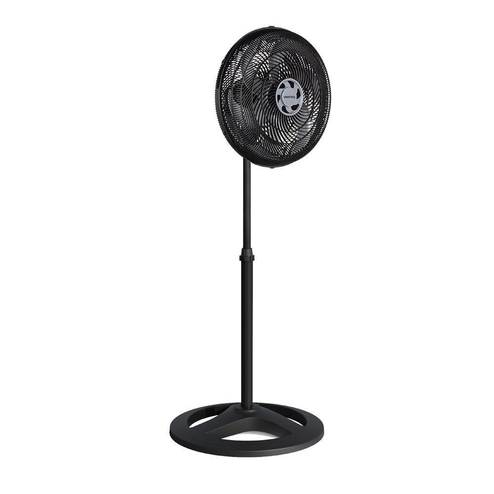 Ventilador De Coluna 40cm Turbo 6 Pás Preto Ventisol