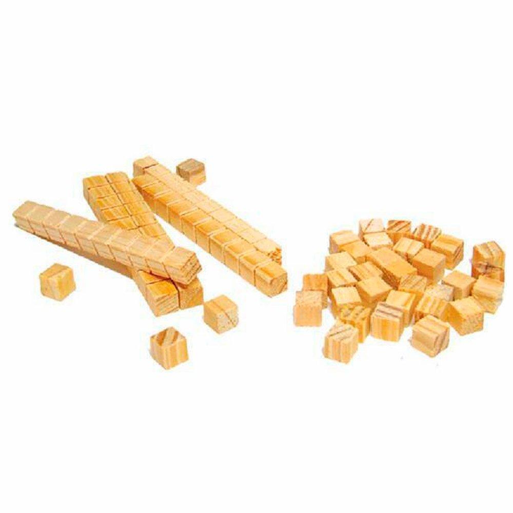 Jogo Didático Material Dourado Madeira 74 Peças Educativo