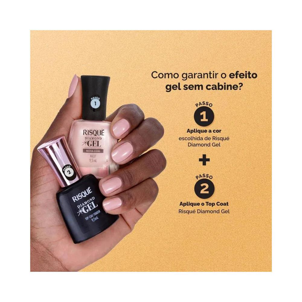 Esmalte Risqué Diamond Gel Ballet