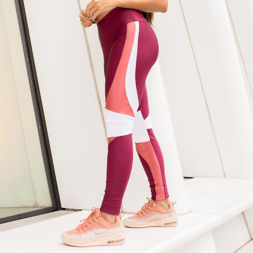 Legging Geneva Vinho Laca Platinado