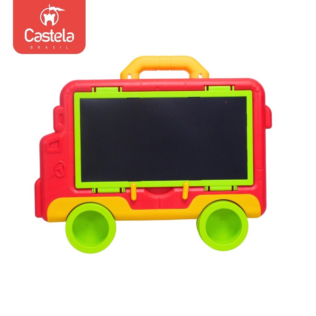 Kit Quadro Lousa De Desenhos Multifuncional 3 Em 1C/Giz Canetinha E Apagador Para Crianças - Castela