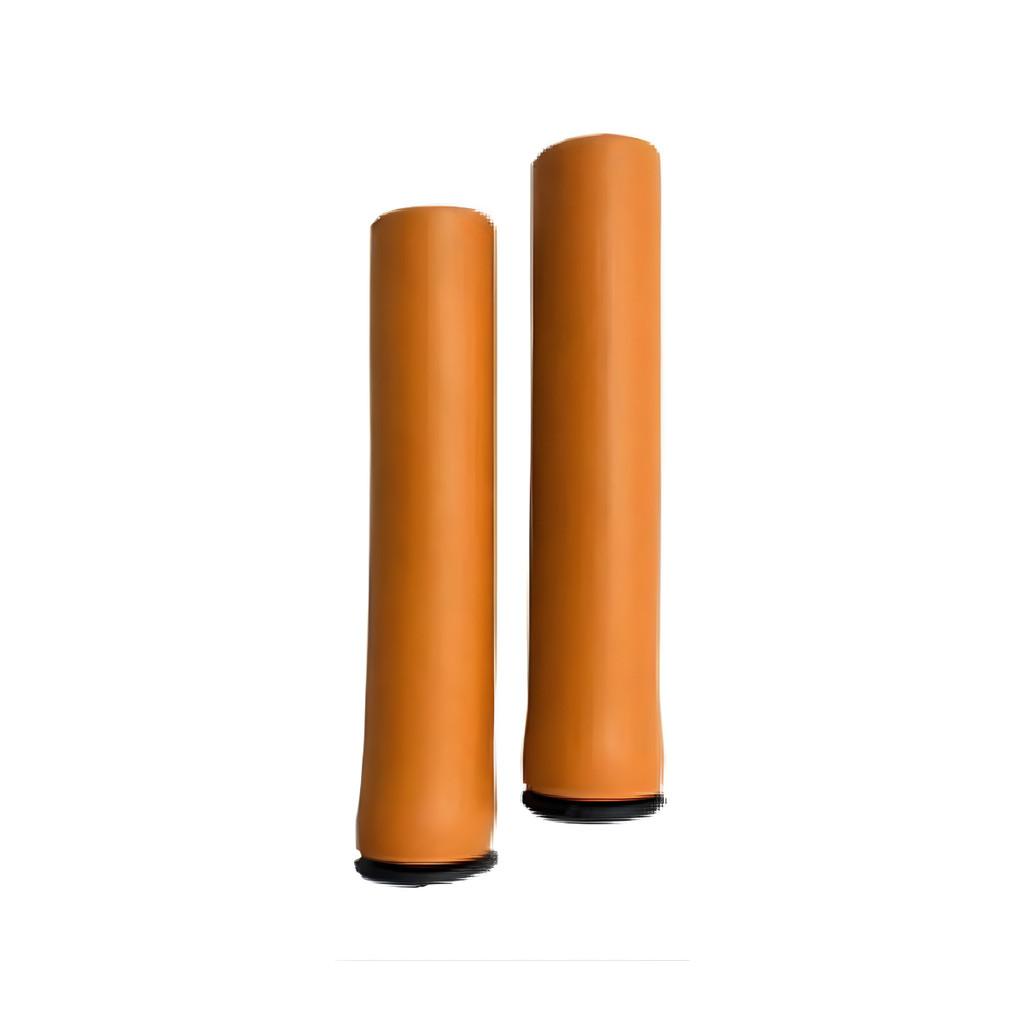 Manopla Silicone Gts Soft Bike Hand Grip Super Macia Cor Laranja