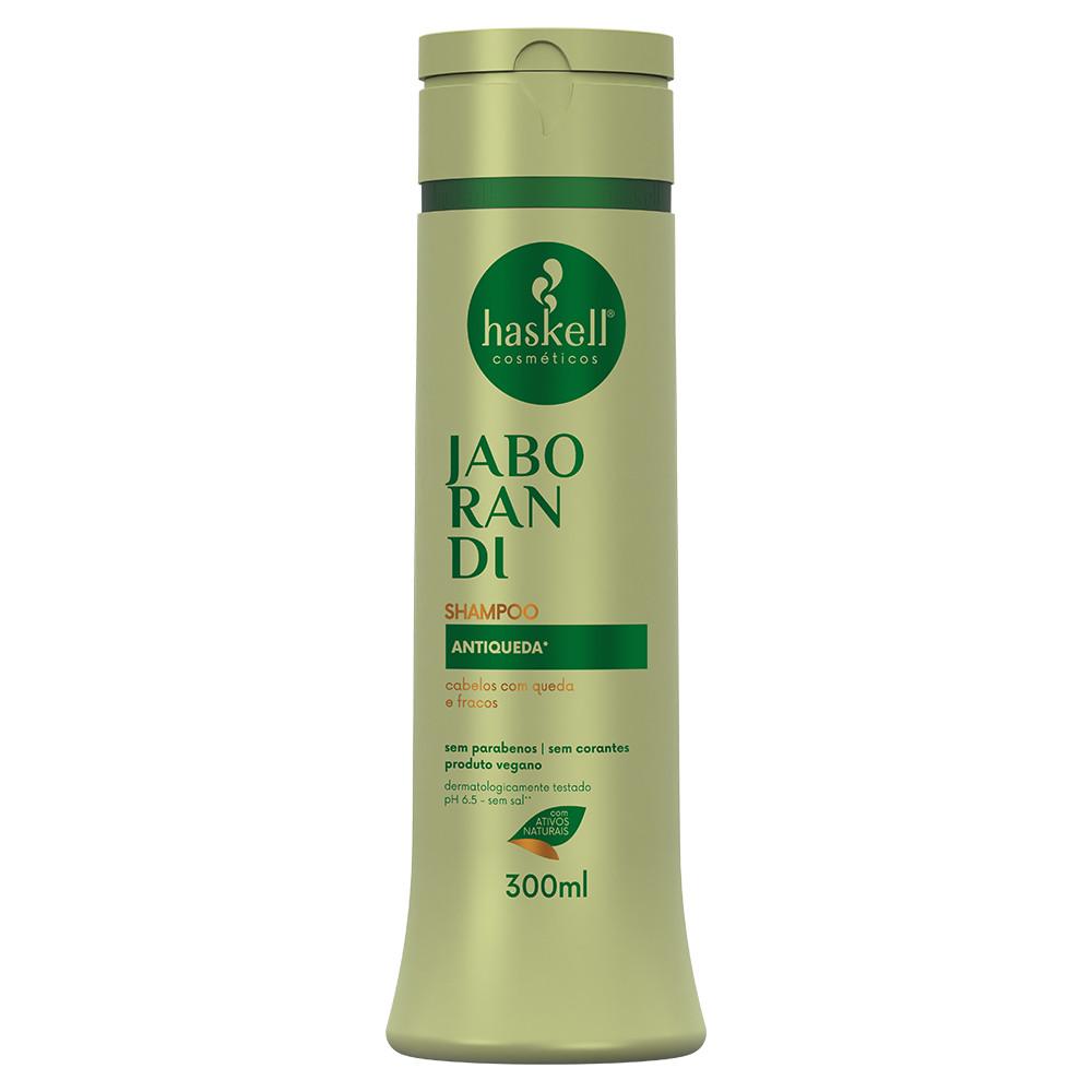 Shampoo Jaborandi Antiqueda 300ml Haskell Limpeza Profunda E Estímulo De Crescimento