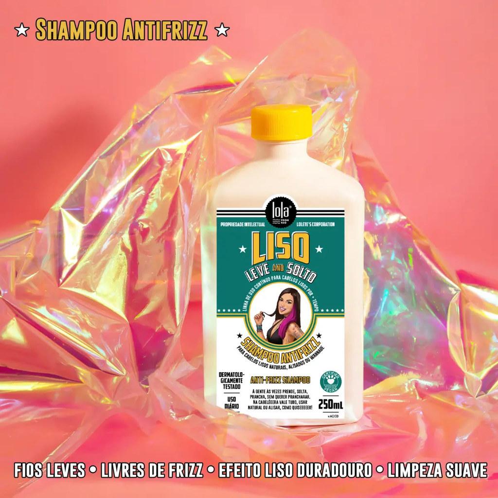 Shampoo Antifrizz Lola Cosmetics Liso Leve E Solto 250ml