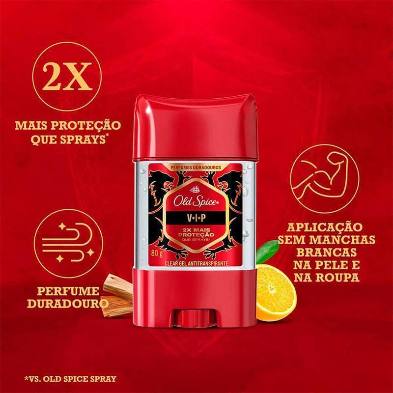 Gel Antitranspirante Old Spice Vip Stick 80g