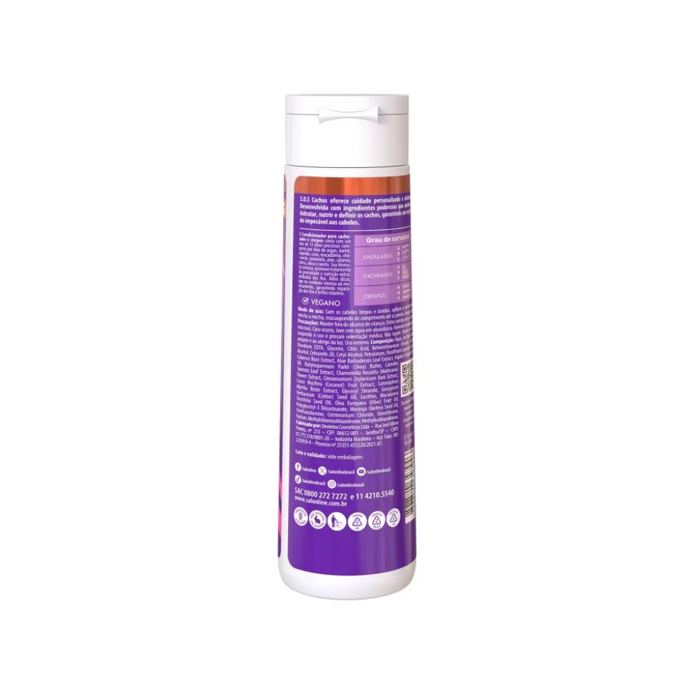 Kit Shampoo E Condicionador Sos Cachos Super Óleos Nutritivo Salon Line