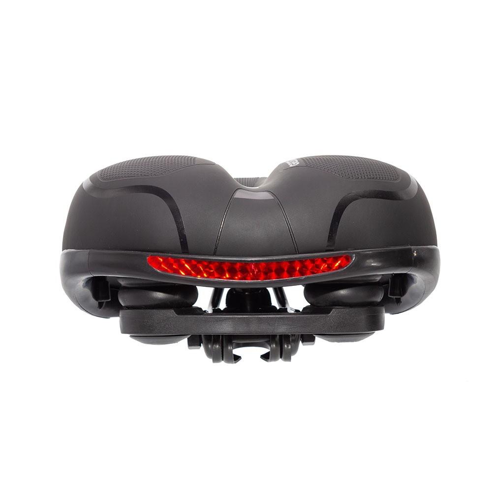 Banco Selim Gel PLUS 2 Molas Gta Largo Com Fita Refletiva Segurança Bicicleta Bike Mtb
