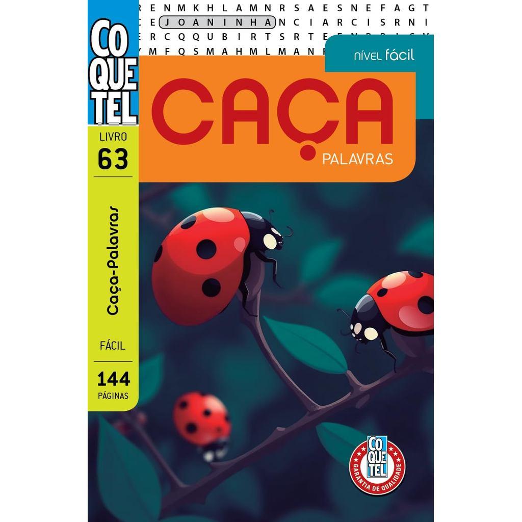 Livro Coquetel Caça-palavras 63 Nível Fácil