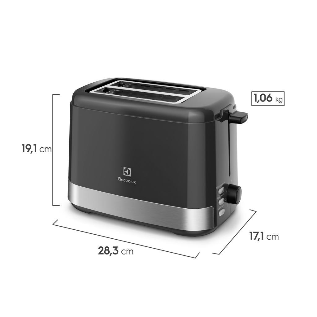 Kit Cafeteira 15 Xícaras E Torradeira Elétrica 8 Níveis Electrolux Efficient Inox (ect10)