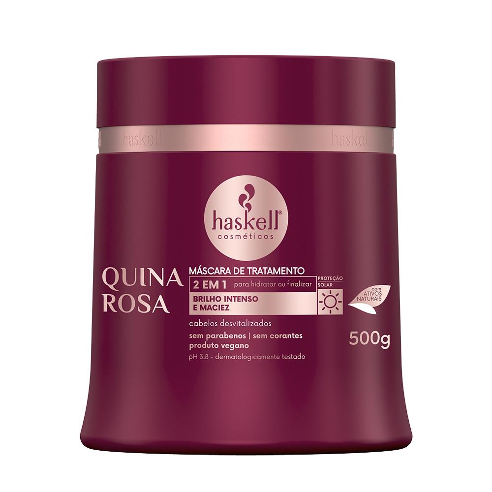 Máscara Capilar Quina Rosa 500gr Haskell Hidratação Intensa E Revitalização Profunda