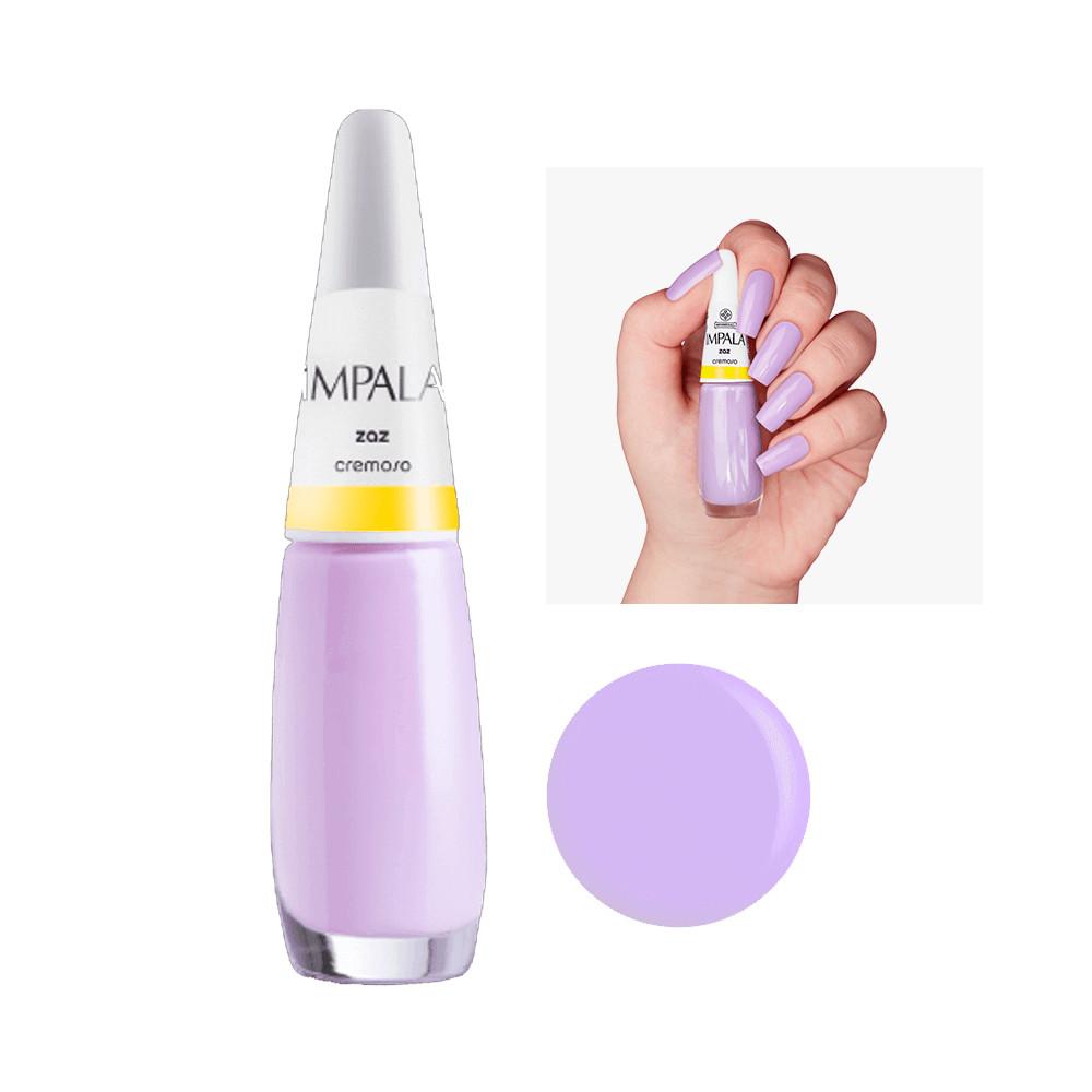 Kit 3 Esmaltes Impala Roxo Rosa Perolado Clássicos Mais Vendidos