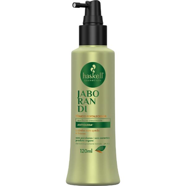 Tônico Fortalecedor Antiqueda Jaborandi 120ml Haskell Estímulo De Crescimento
