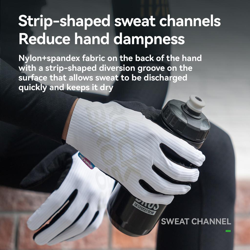 Rockbros Luvas De Ciclismo Impressas Em 3D De Dupla Densidade Sbr À Prova De Choque Respirável E Tela Sensível Ao Toque