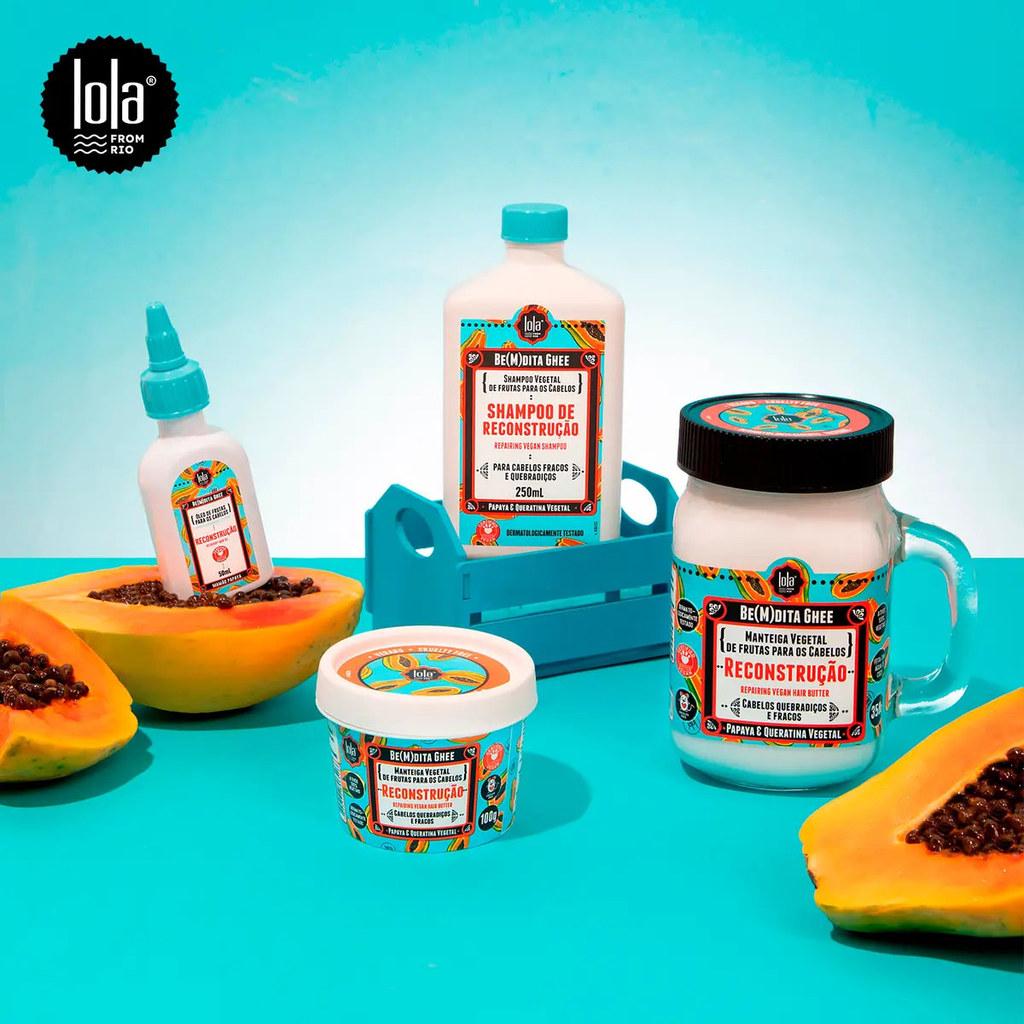 Oleo Bemdita Ghee Lola Cosmetics Reconstrução Mamão 50ml