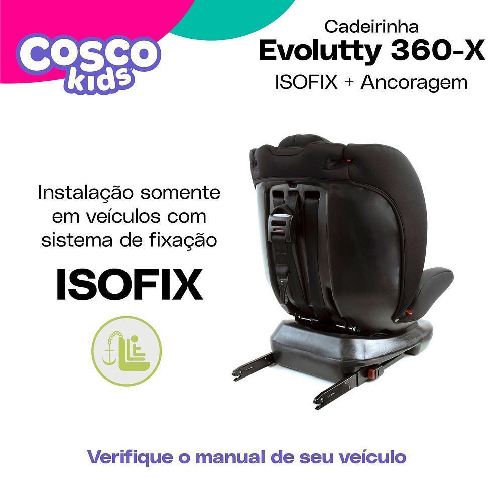 Cadeirinha De Bebê Cosco Kids Evolutty 360 Para Carro Com Isofix
