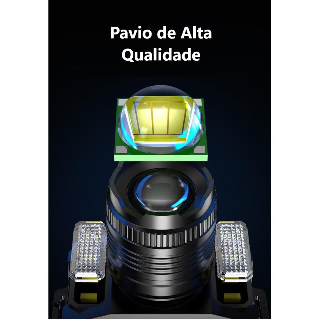 Lanterna De Cabeça Emergência Lâmpada Ao Ar Livre À Prova Água USB Recarregável Carpei