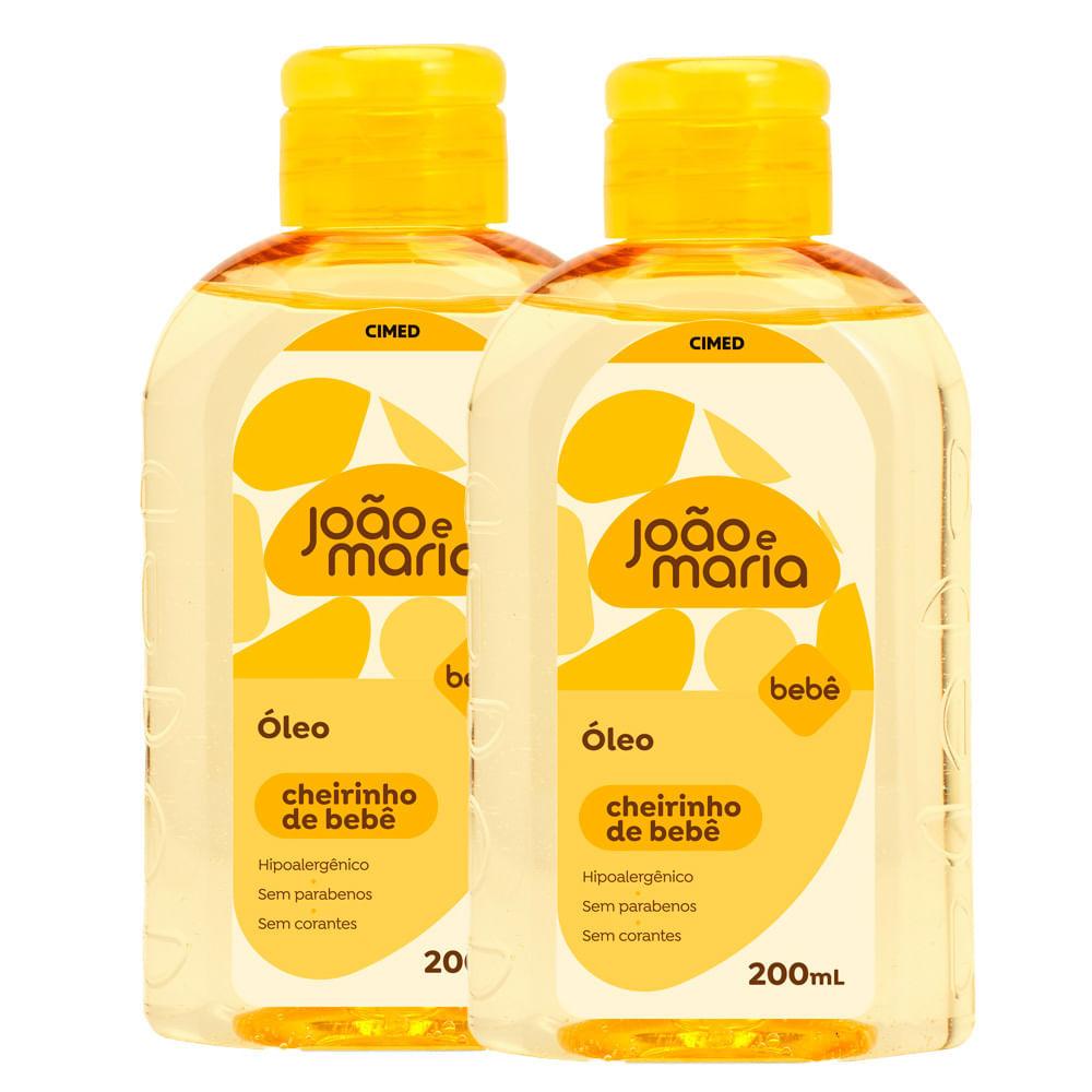 Kit 2 Óleo João E Maria Bebê Cheirinho De Bebê 200ml