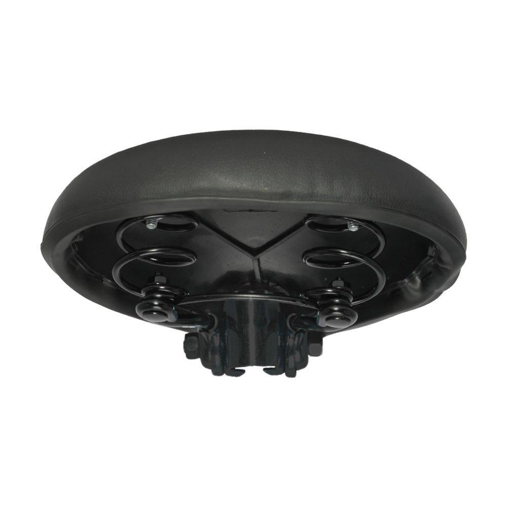 Selim Banco Bike Sueco 02 Molas Pu Com Carrinho Preto Confortavel Mtb
