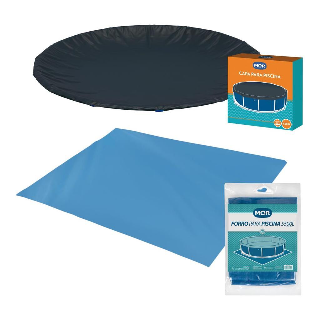 Capa E Forro Para Piscina 5200 E 5500 Litros Mor