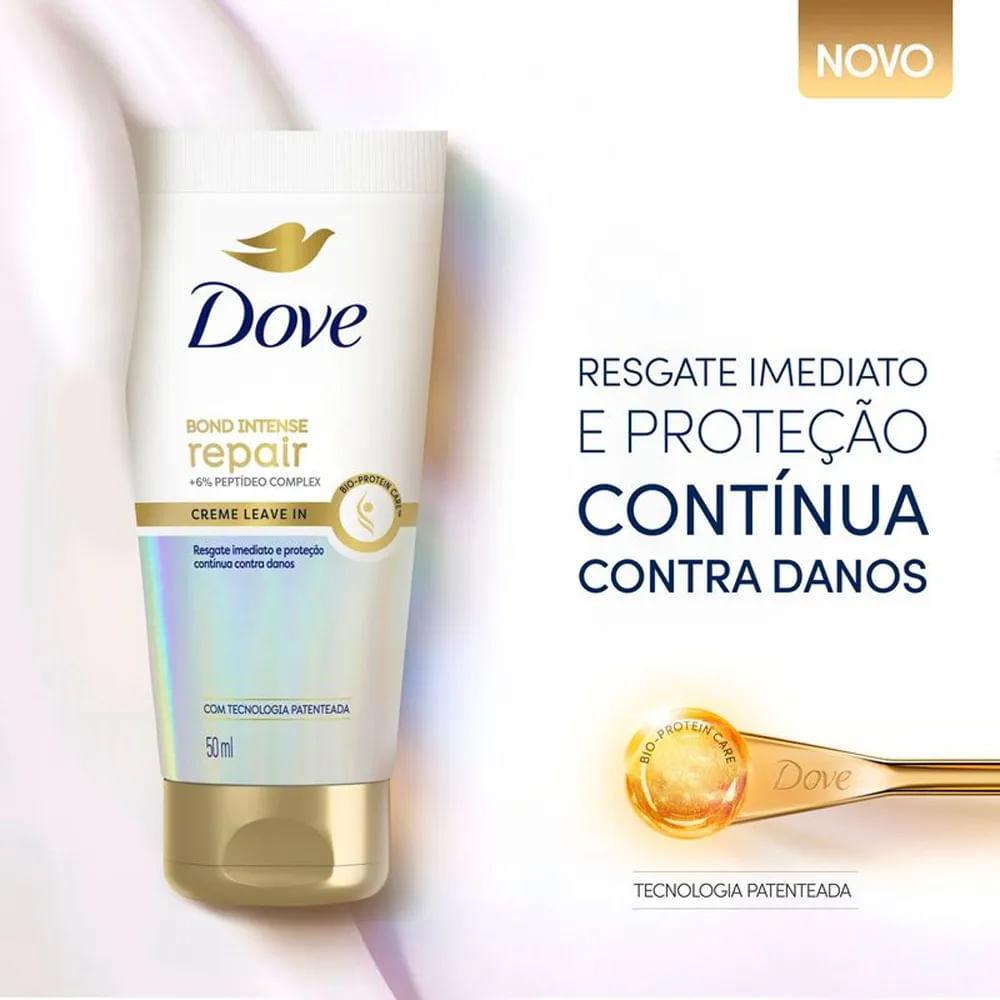 Kit Dove Bond Intense Repair Shampoo 350ml + Condicionador 150ml + Leave In Bond Intense Repair 50ml
