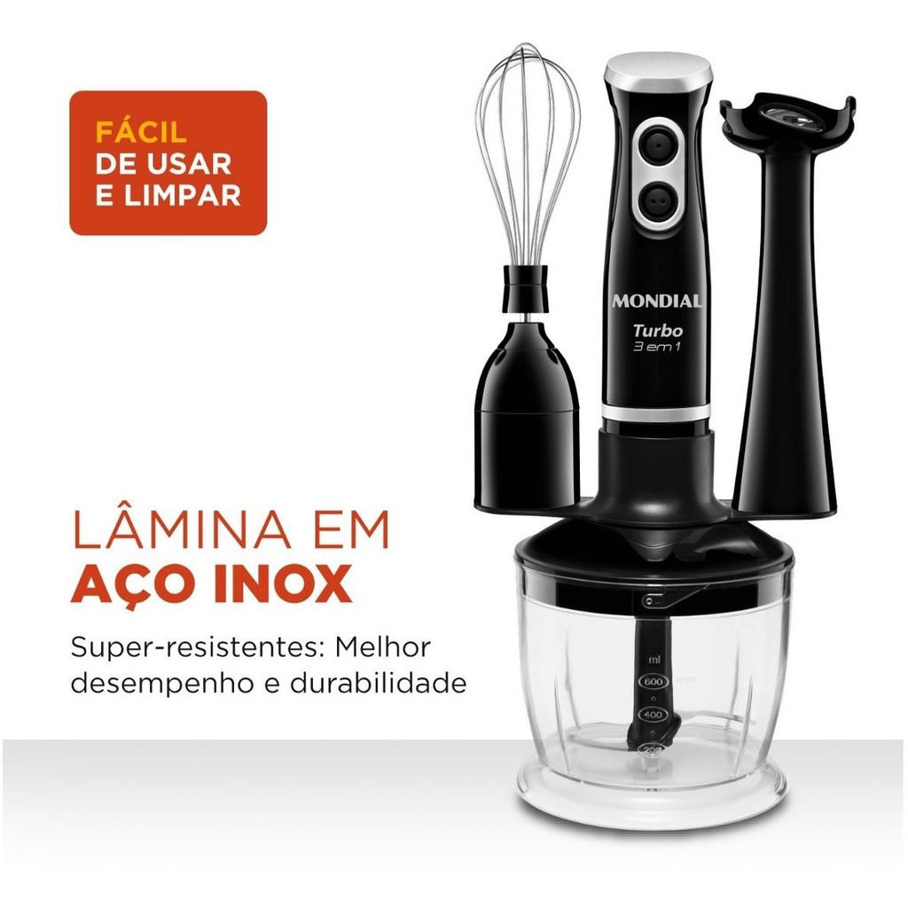 Mixer Turbo Mondial M-14 3 Em 1 Potencia 350w 60hz