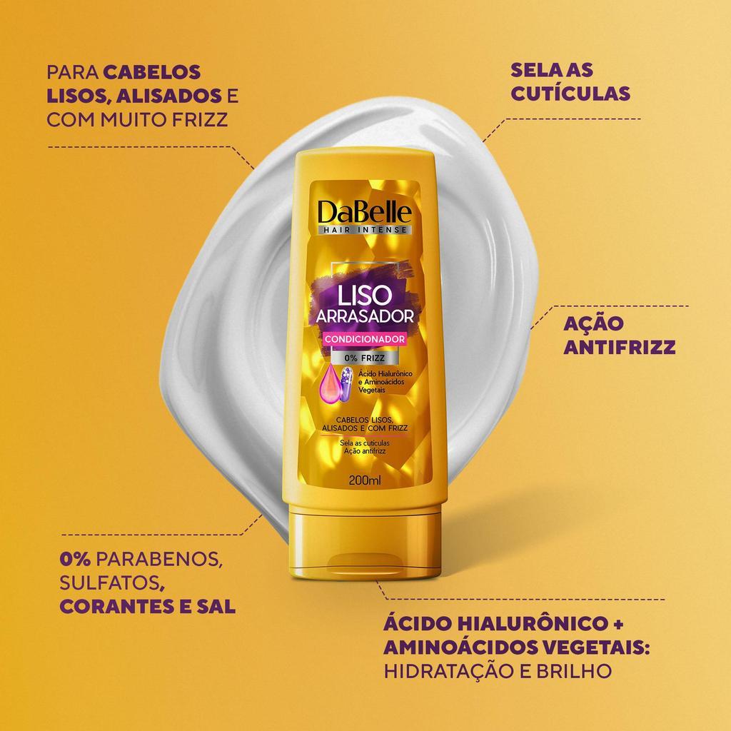 Kit Shampoo E Condicionador Liso Arrasador - Dabelle Hair
