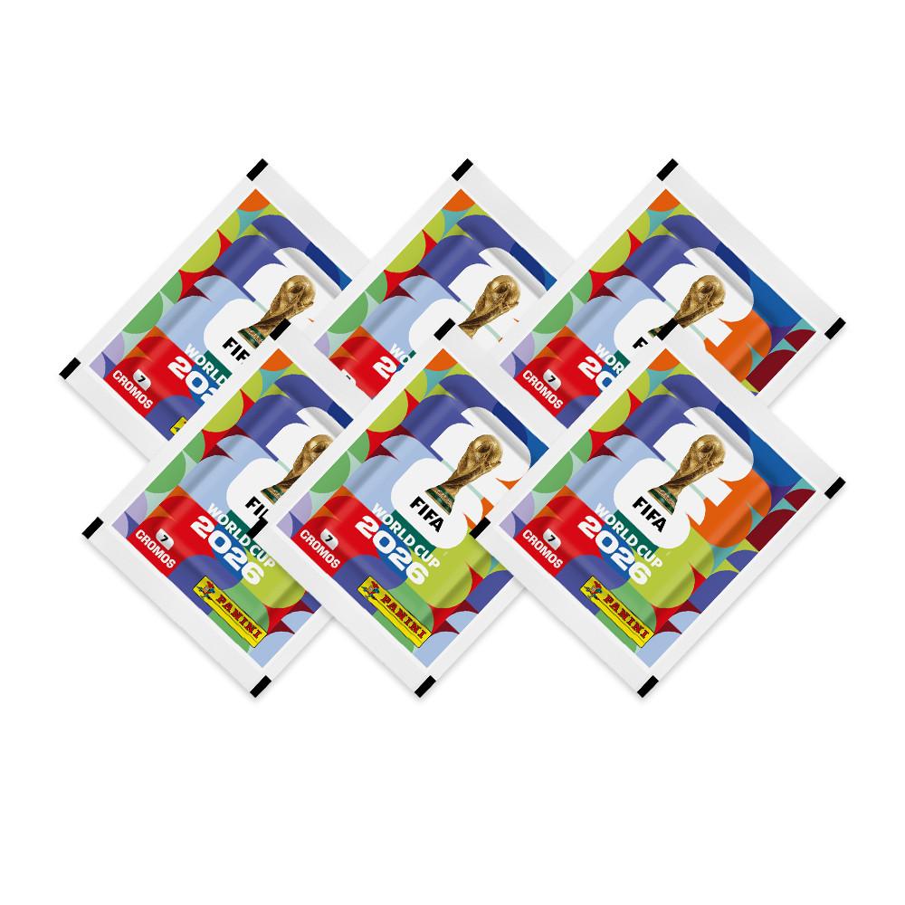 Álbum Ouro+36 Envelopes (252 Figurinhas) Copa Do Mundo 2026 Capa Dura Dourado Oficial Panini