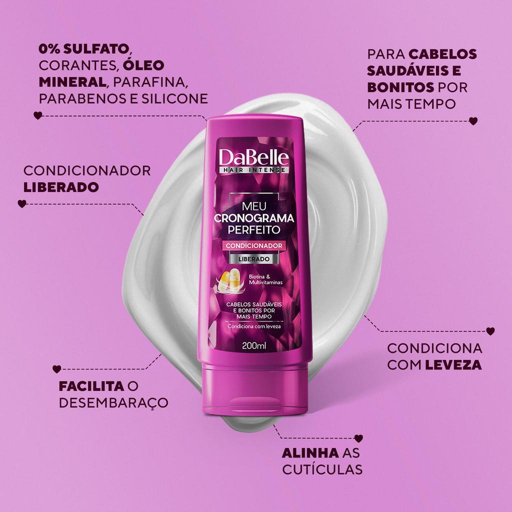 Kit Shampoo E Condicionador Meu Cronograma Perfeito - Dabelle Hair
