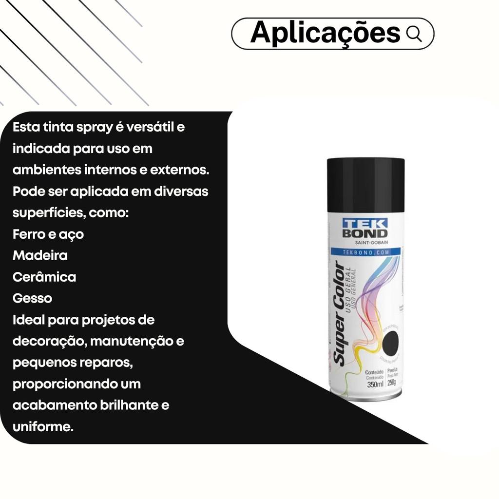 Preto Brilhante 350 Ml Tekbond