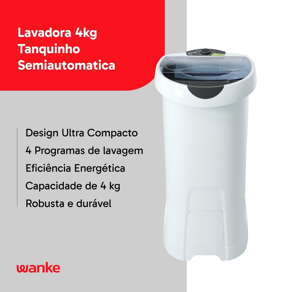 Lavadora Tanquinho Semiautomática Super 4kg Wanke
