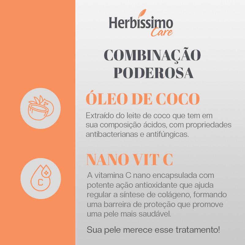 Creme Desodorante Antitranspirante Herbíssimo Care Coco E Vitamina C 55g