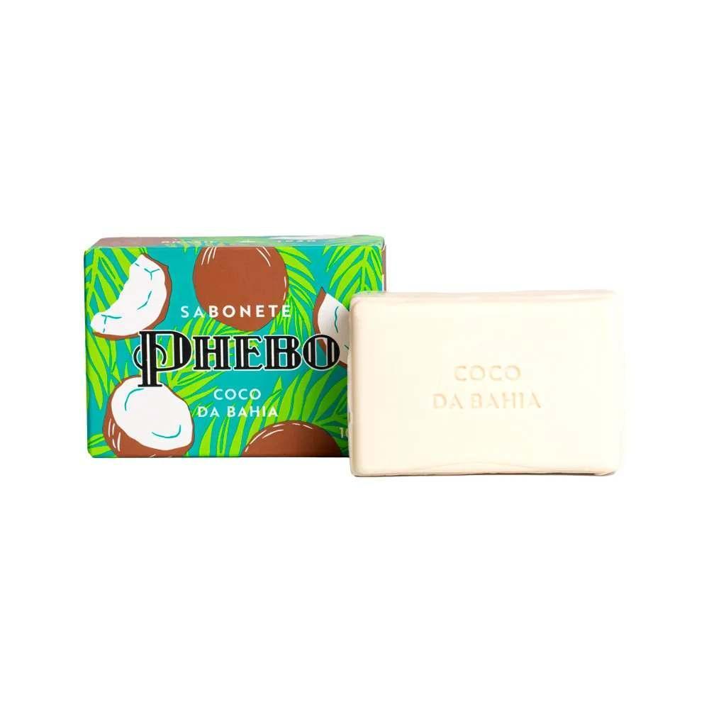 Kit 5 Sabonetes Em Barra Phebo Coco Da Bahia 100g Vegetal